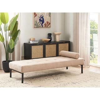 Beliani Chaiselongue aus Bouclé Modern CHINON  