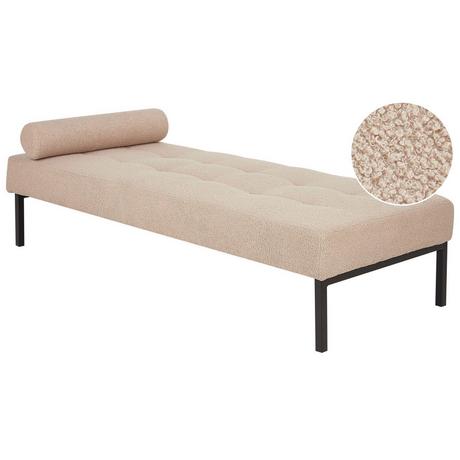 Beliani Chaiselongue aus Bouclé Modern CHINON  