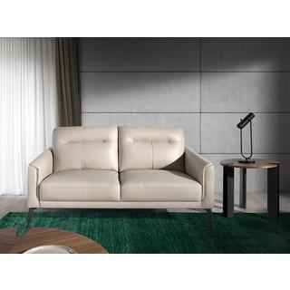 ANGEL CERDA 2-Sitzer-Sofa aus em Leder und Stahl  