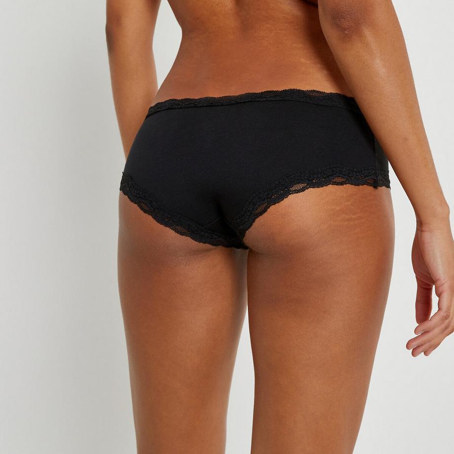 La Redoute Collections Lot de 3 Shortys Coton Dentelle  