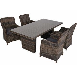 mutoni pleasure Garten Essgruppe Bordeaux nelkenbraun (5-tlg)  