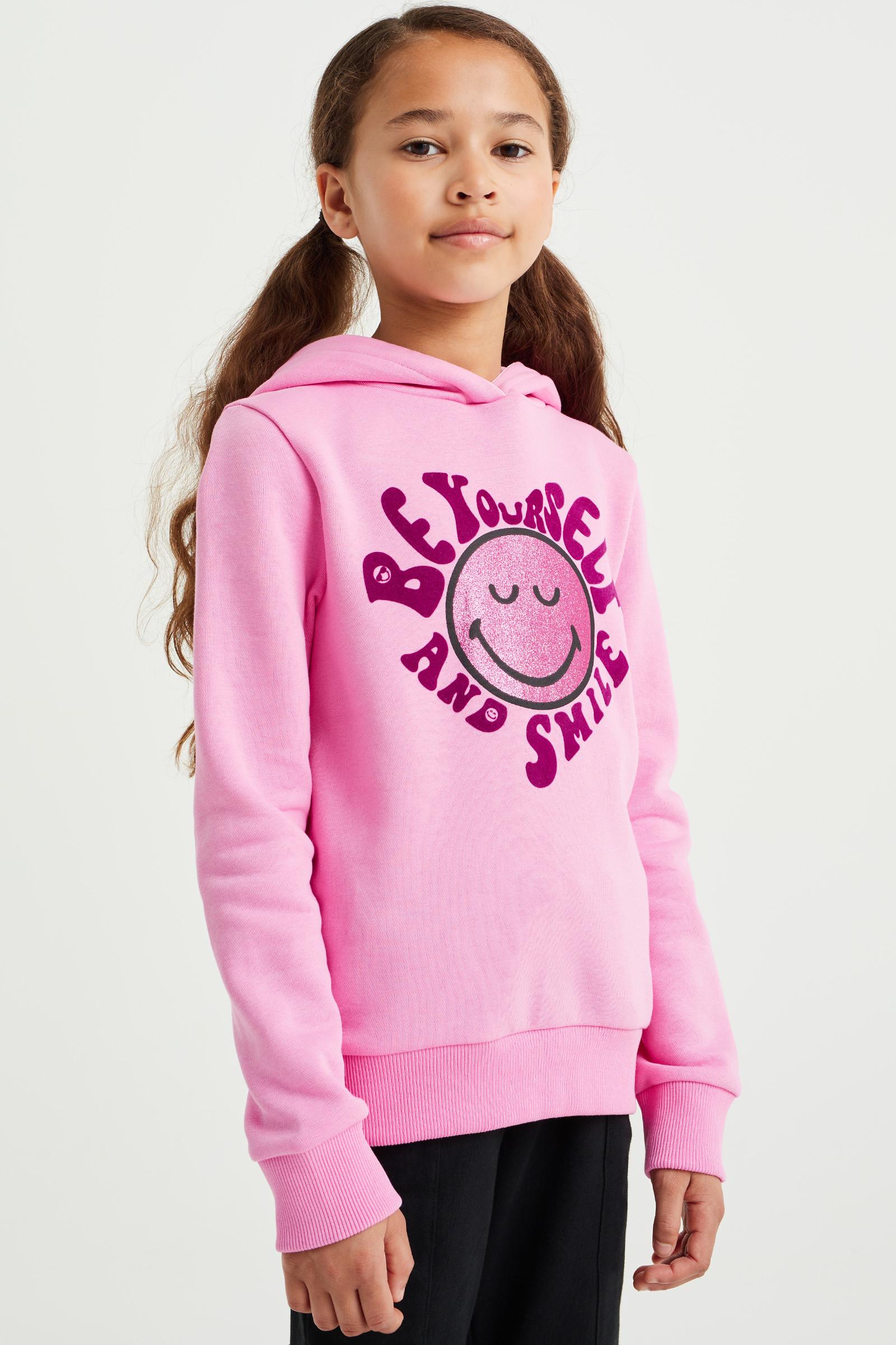 WE Fashion  Mädchen-Smileyworld®-Sweatshirt Mit Aufdruck 