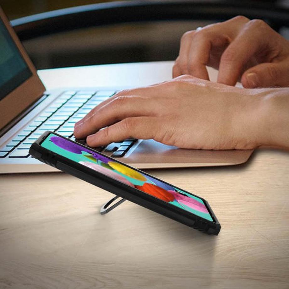 Avizar  Cover Antiurto Samsung Galaxy A71 Nero 