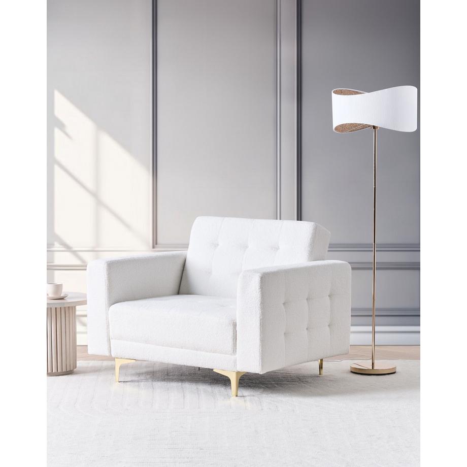 Beliani Poltrona en Bouclé Retrò ABERDEEN  