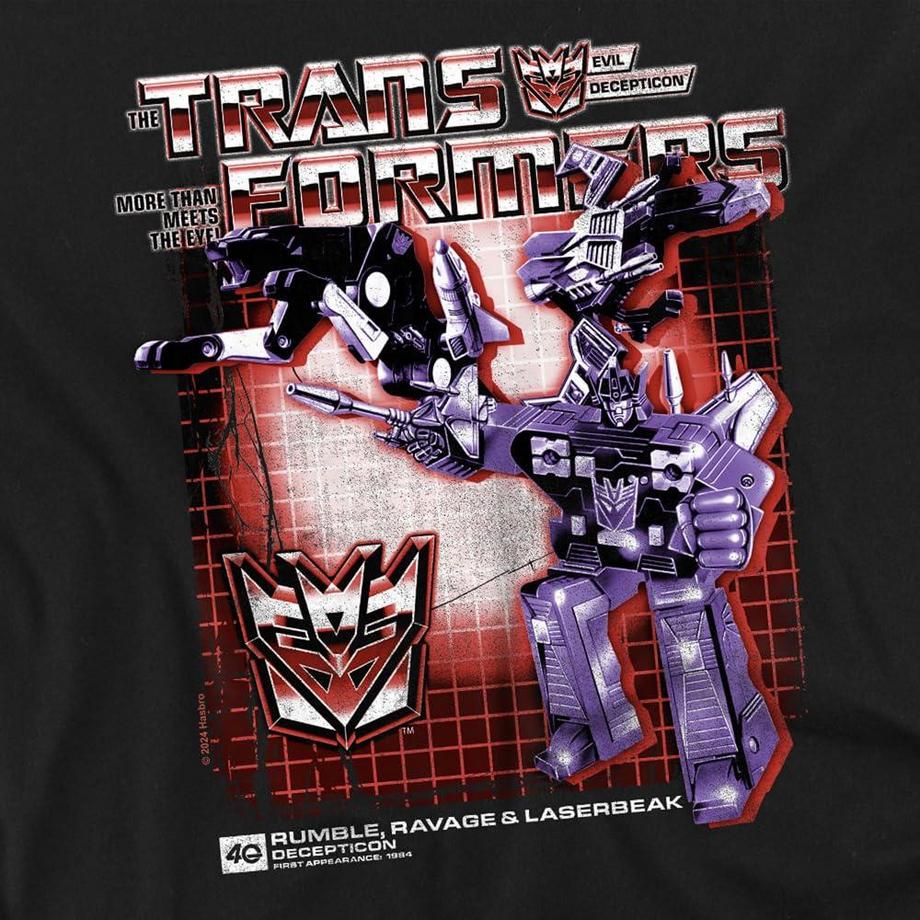 TRANSFORMERS Decepticon Rumble Ravage Laserbeak T-Shirt  