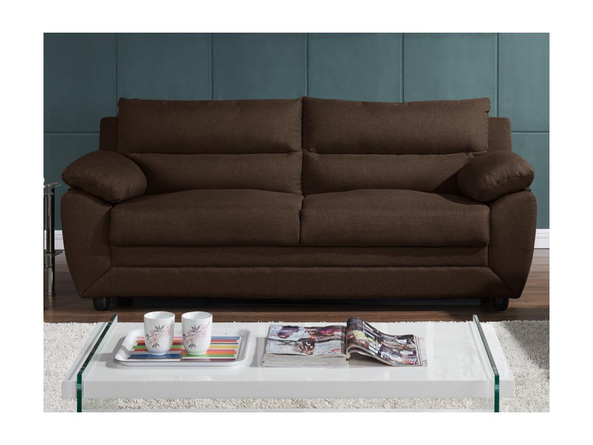 Vente-unique Sofa 3Sitzer Stoff MANOA  