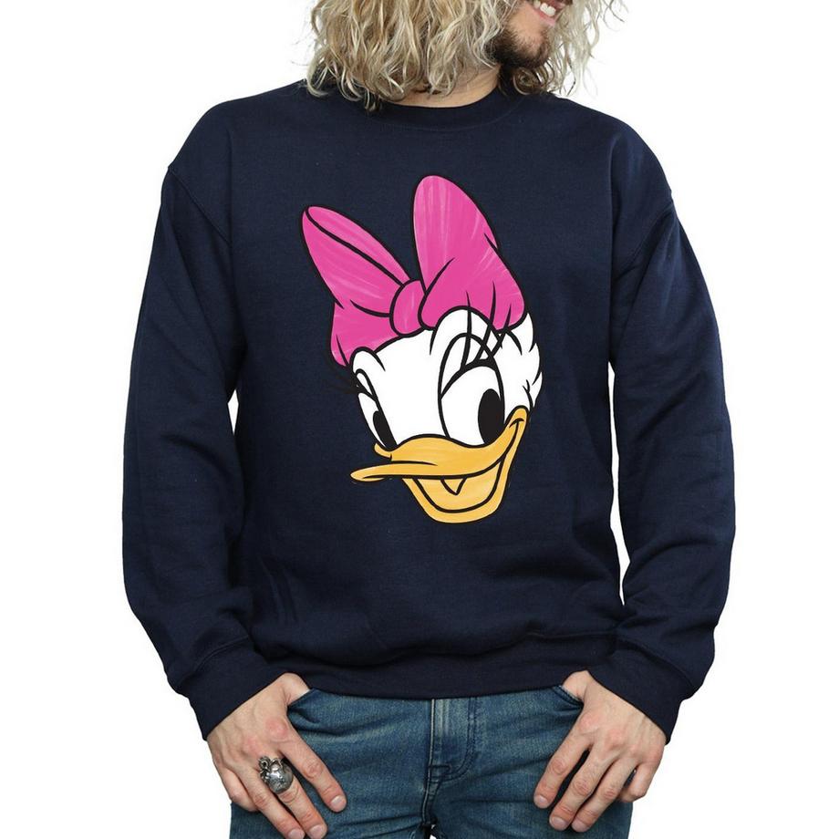 Disney Daisy Duck Face Sweatshirt  