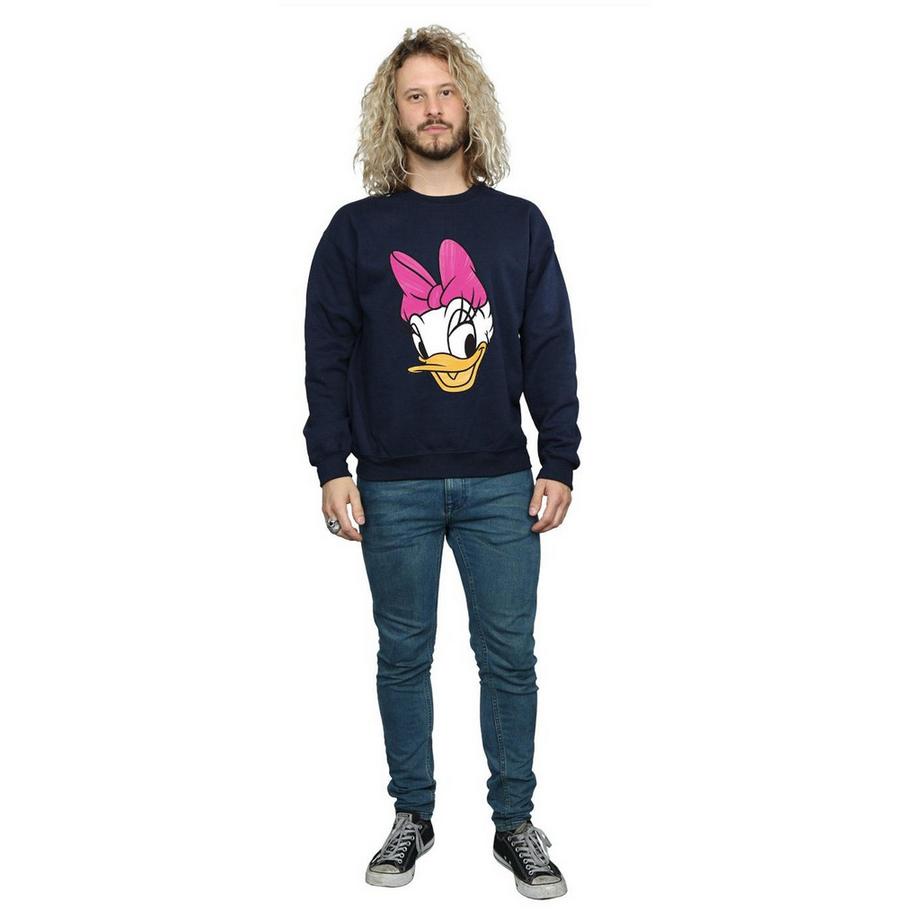 Disney Daisy Duck Face Sweatshirt  