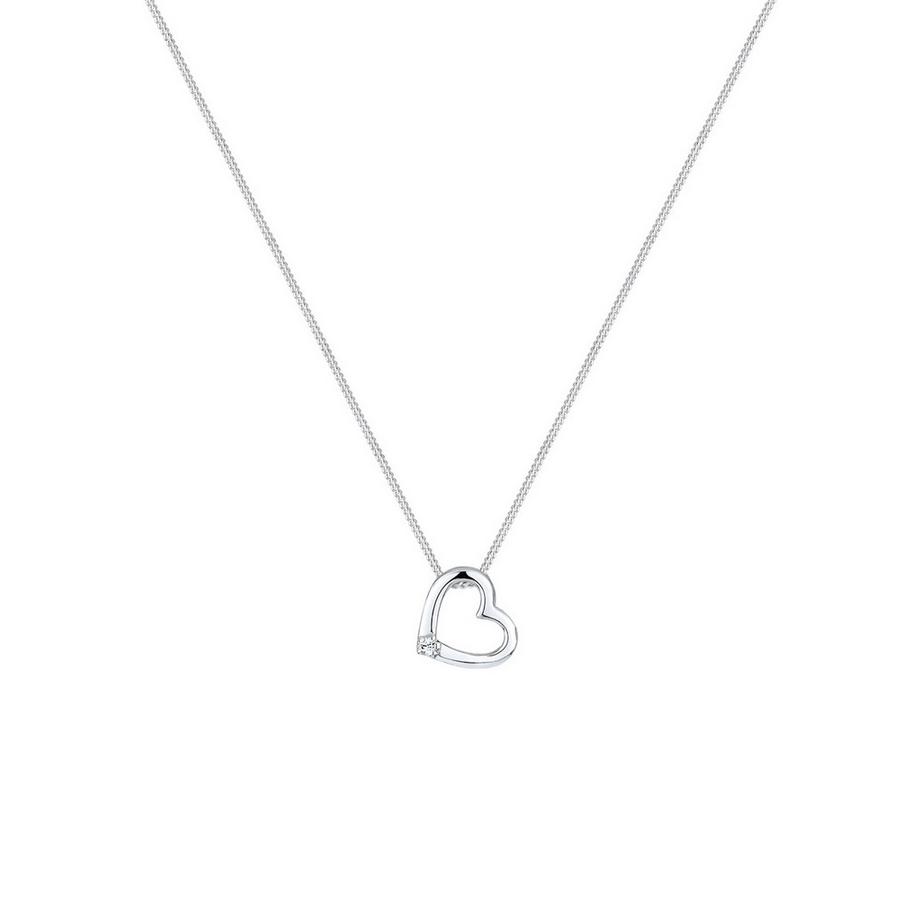 Elli  Collier Femmes Pendentif Coeur Avec Cristal 