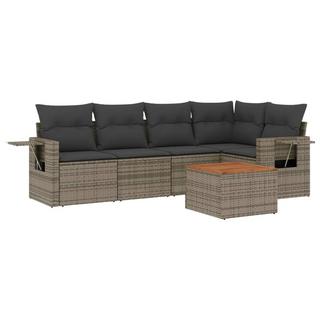 VidaXL set divano da giardino Polirattan  