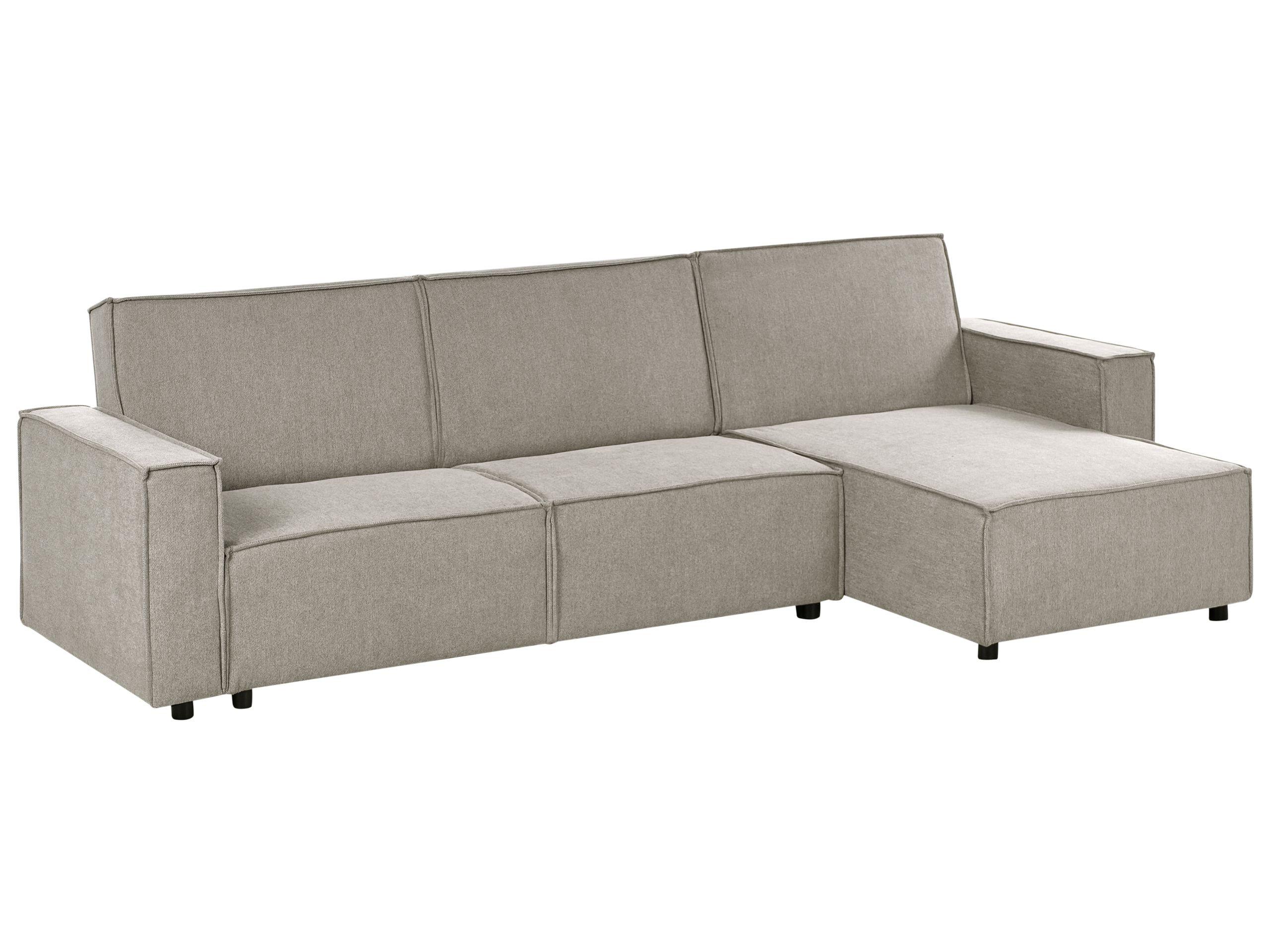 Beliani Divano angolare en Tessuto Scandinavo ROMEDAL II  