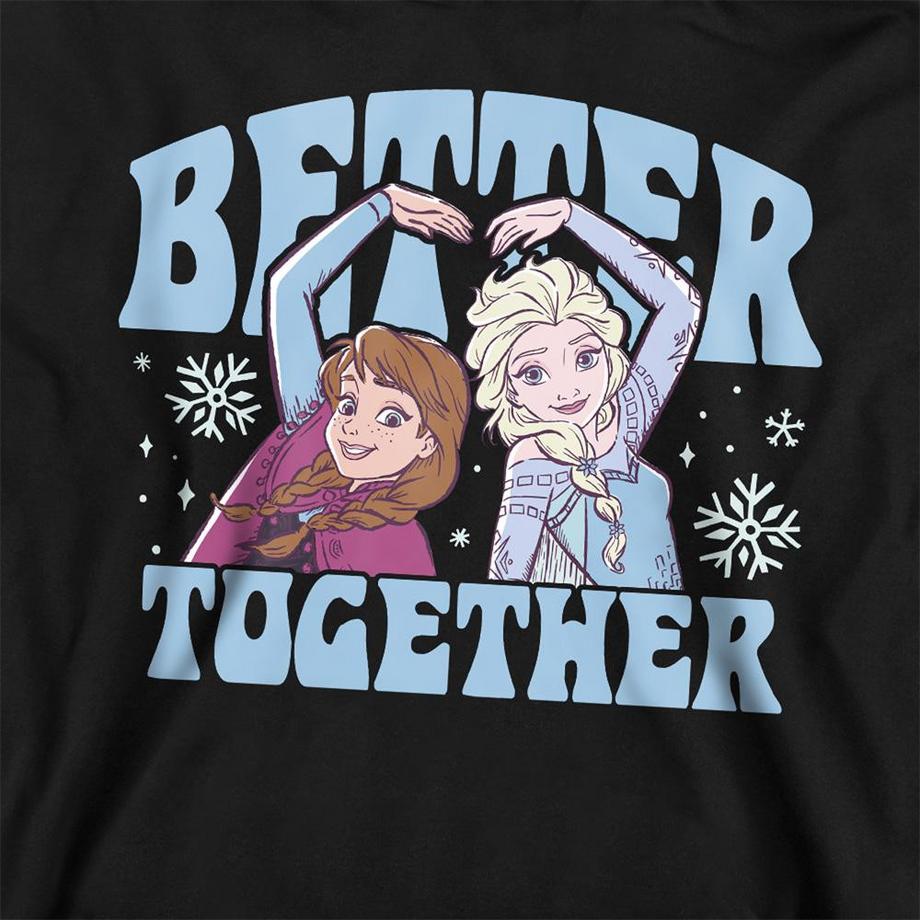 FROZEN  Sweat À Capuche Motif Elsa Et Anna Better Together 
