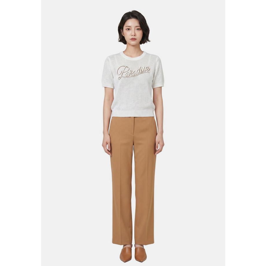 Roberta Rossi Top in maglia con stampa Paradise  