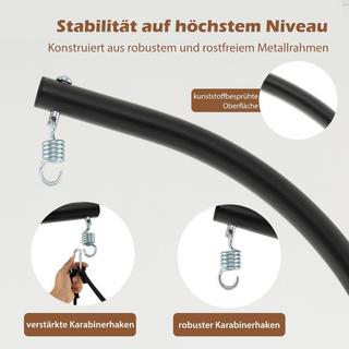 Northio Chaise suspendue avec cadre Chaise suspendue pliable avec coussins d'assise et de dossier confortables  