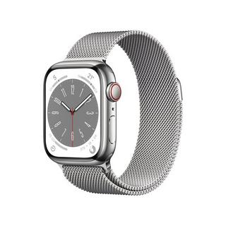 Apple  Watch Series 8 OLED 41 mm 4G Argent GPS (satellite) 