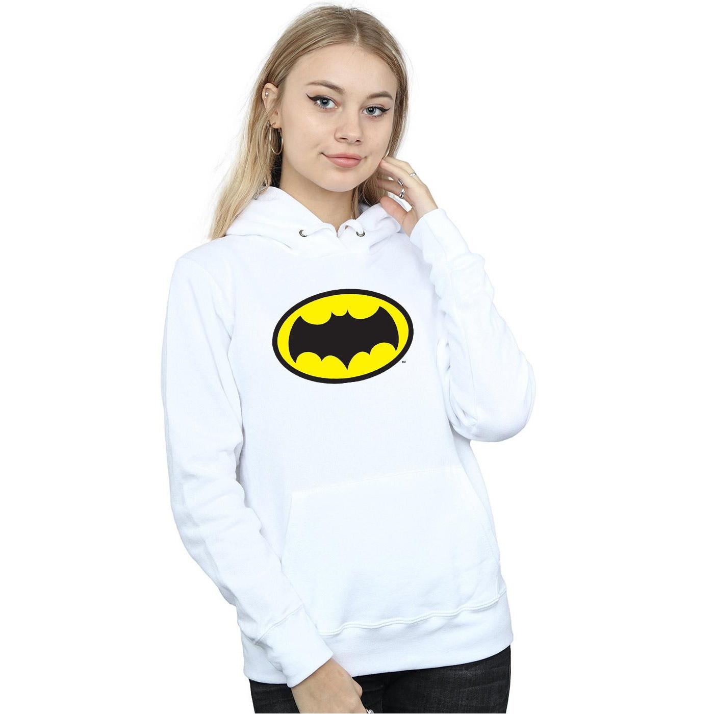 DC COMICS Batman Logo Felpa con Cappuccio  