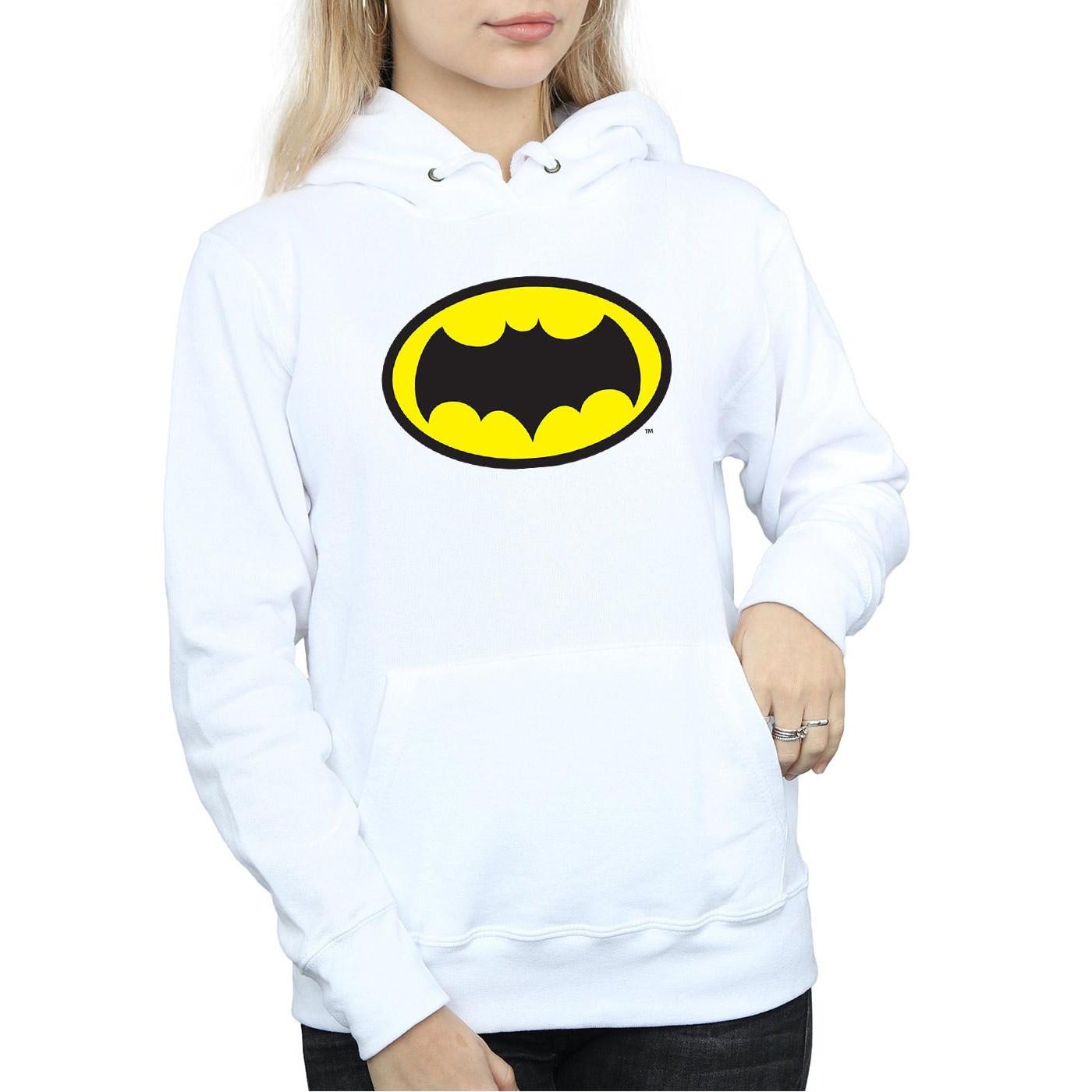 DC COMICS Batman Logo Felpa con Cappuccio  