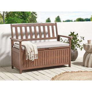 Beliani Banc avec coussin d'assise en Acacia Traditionnel SOVANA  