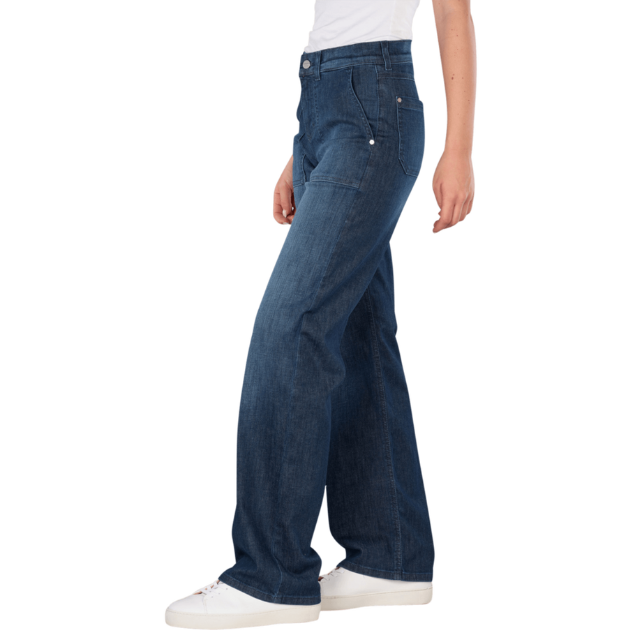 ANGELS Liz Wide Leg Worker West Coast Denim Jeans  