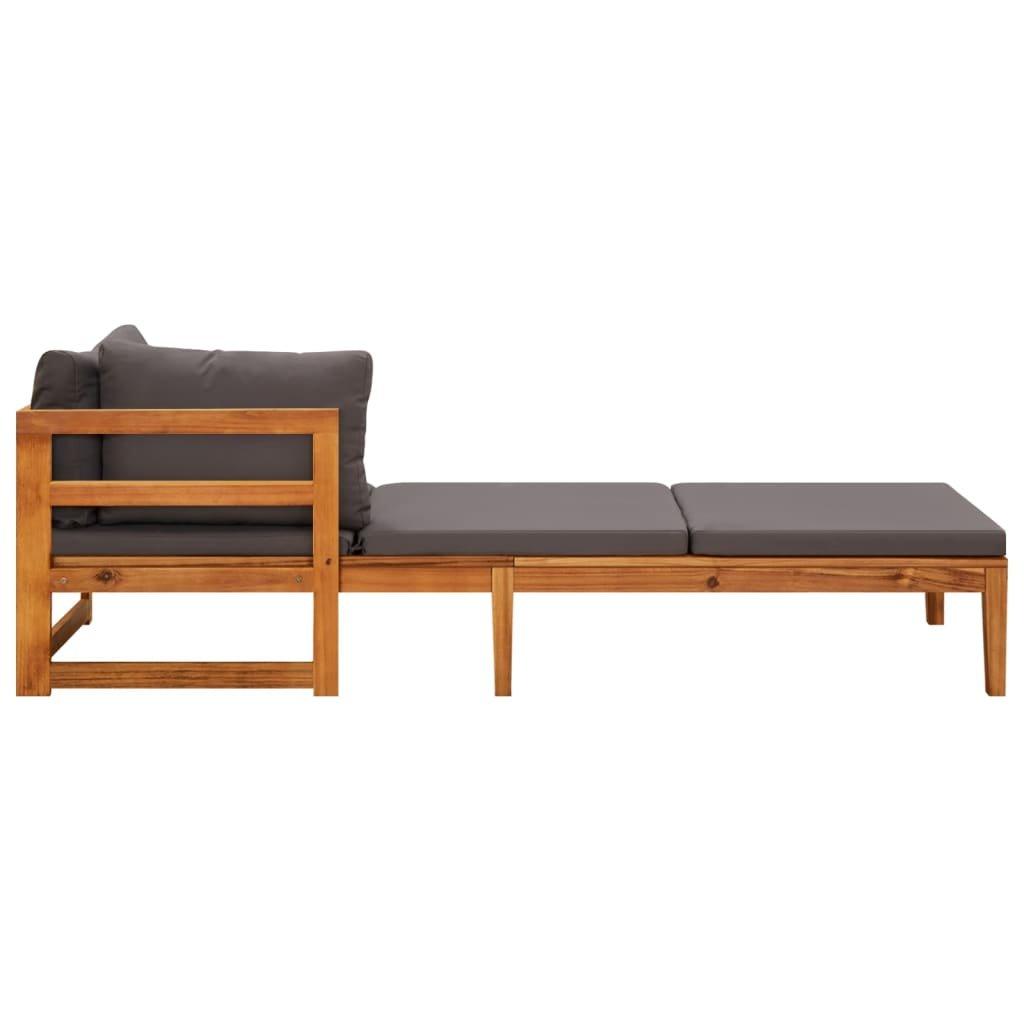 VidaXL Chaise longue bois d'acacia  