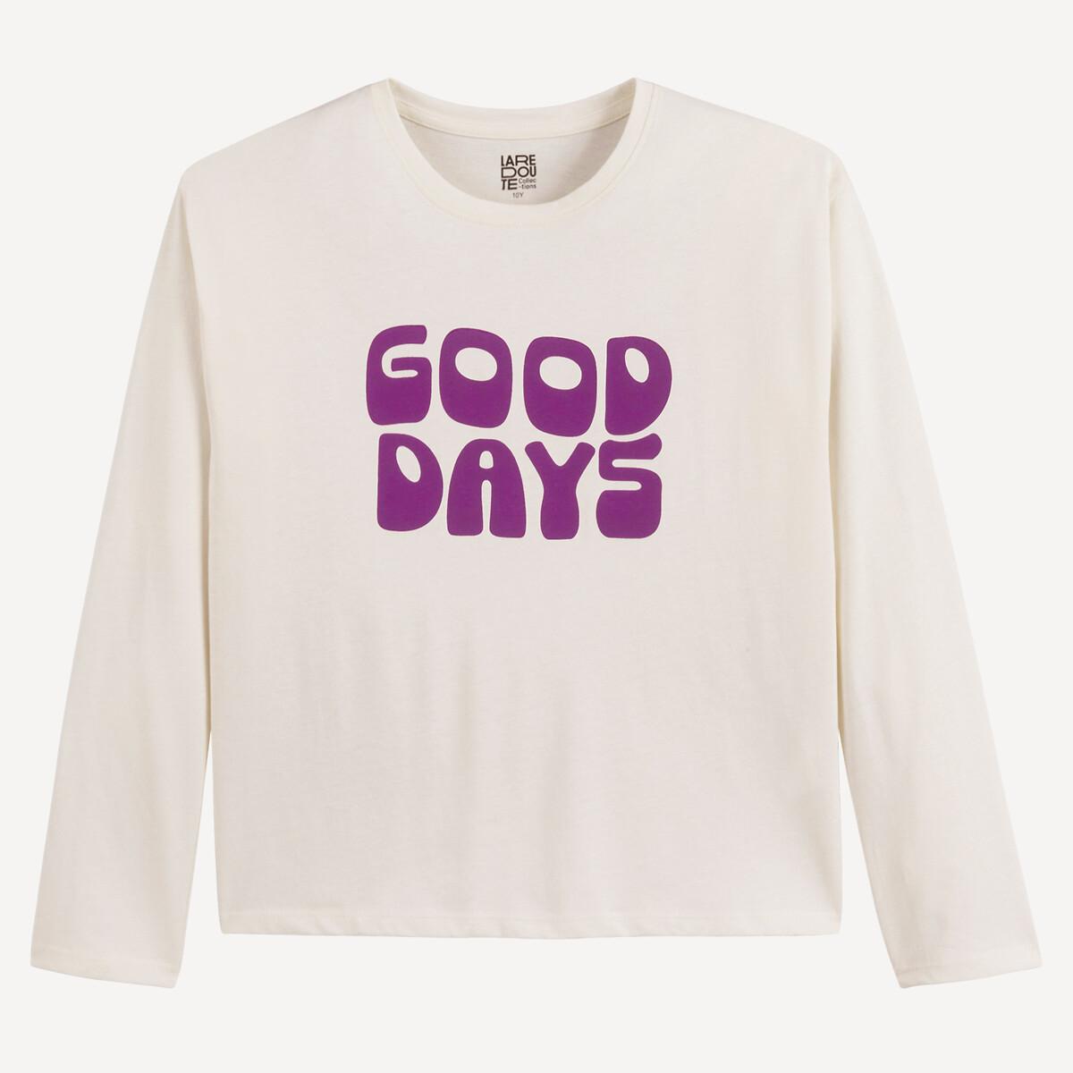 La Redoute Collections  T-shirt manches longues à message 