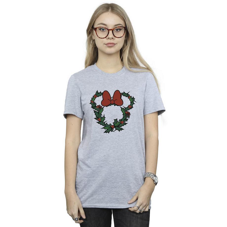 Disney Minnie Mouse Weihnachtskranz T-Shirt  