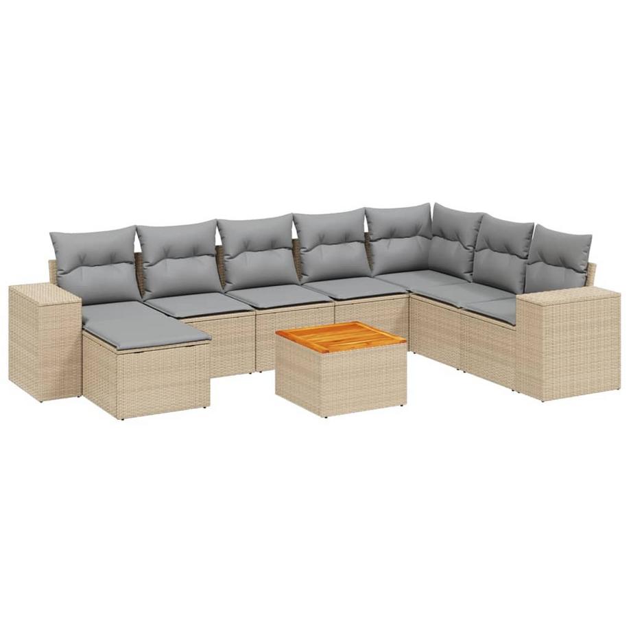 set divano da giardino Polirattan