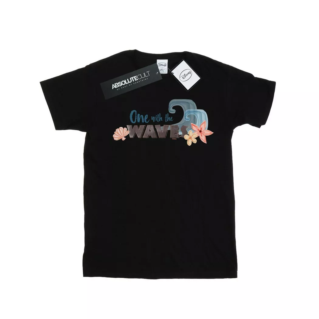 Disney - One The Waves TShirt, für Damen, Schwarz, Größe XL
