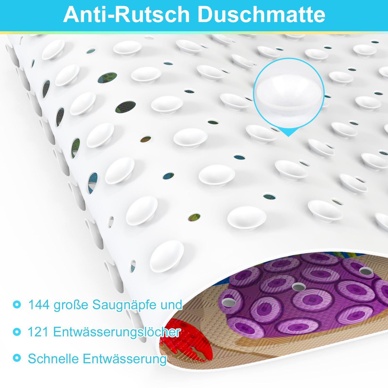 Activity-board  Badematte für Kinder, rutschfeste Badematte für Kinder, extra bequeme Antirutschmatte, Baby-Duschmatte mit Saugnäpfen 