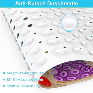 Activity-board  Tapis de bain pour enfants, tapis de bain antidérapant pour enfants, tapis antidérapant extra confortable, tapis de douche pour bébés avec ventouses 