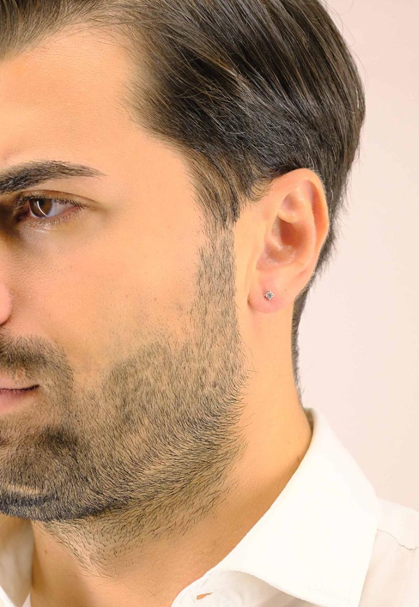 MUAU Schmuck  Ohrstecker Diamant 0.10ct. Weissgold 750 