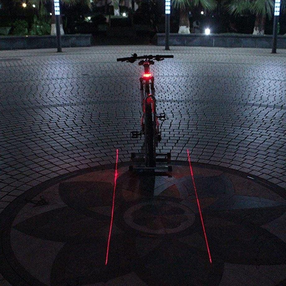 eStore  Feu arrière pour vélos avec lumière laser 