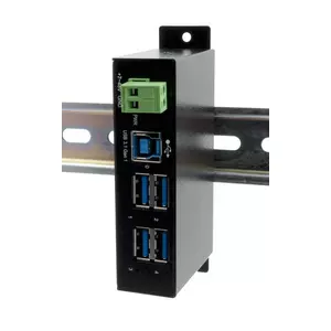 EX-1504HMS Schnittstellen-Hub USB 3.2 Gen 1 (3.1 Gen 1) Type-B 5000 Mbits Schwarz