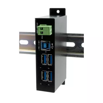 EX-1504HMS Schnittstellen-Hub USB 3.2 Gen 1 (3.1 Gen 1) Type-B 5000 Mbits Schwarz