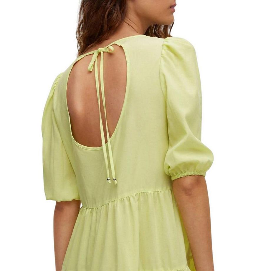 HUGO Robe Milongue Manches Bouffantes  