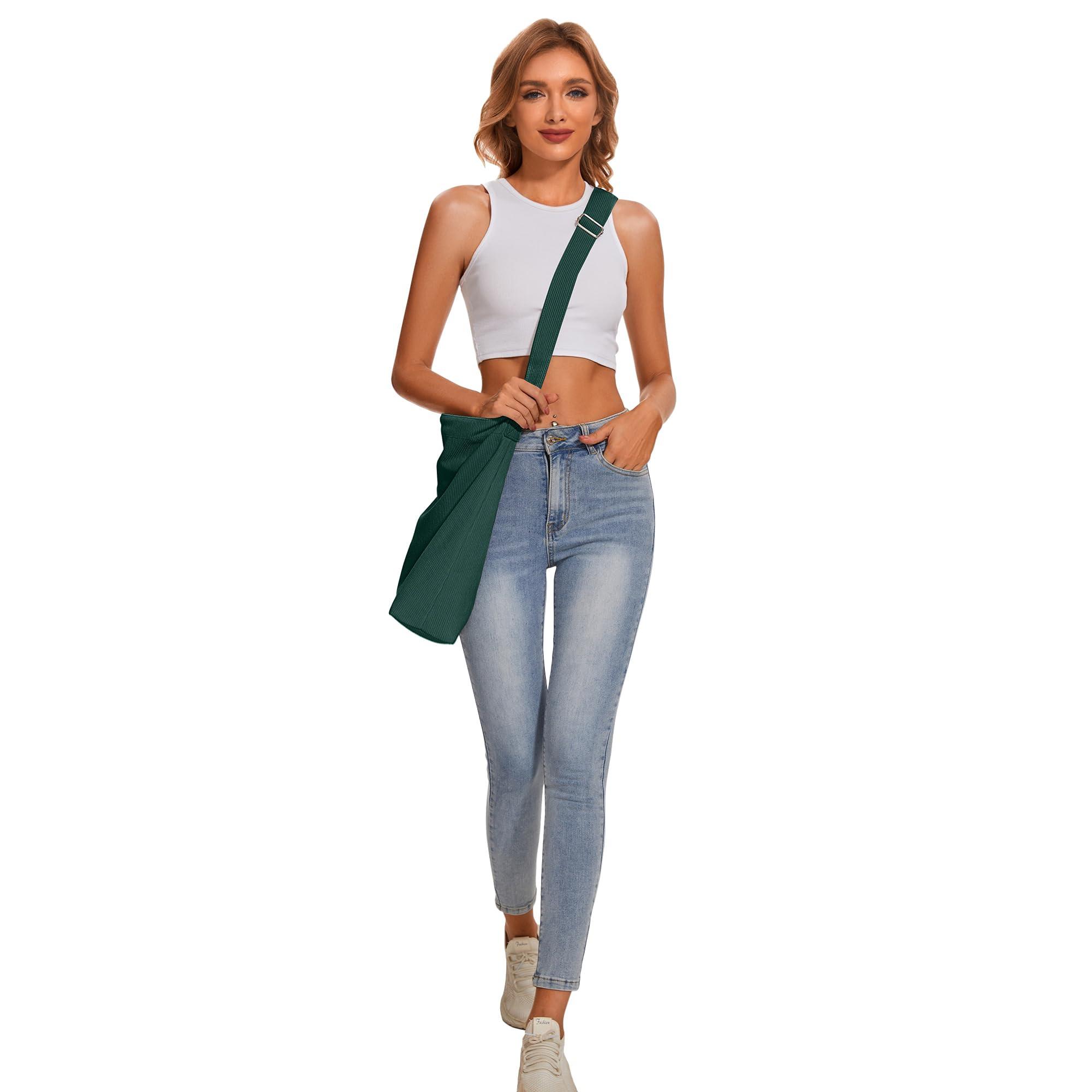 Only-bags.store Kordtasche Umhängetasche mit Reissverschluss Wasserdichter Shopper  