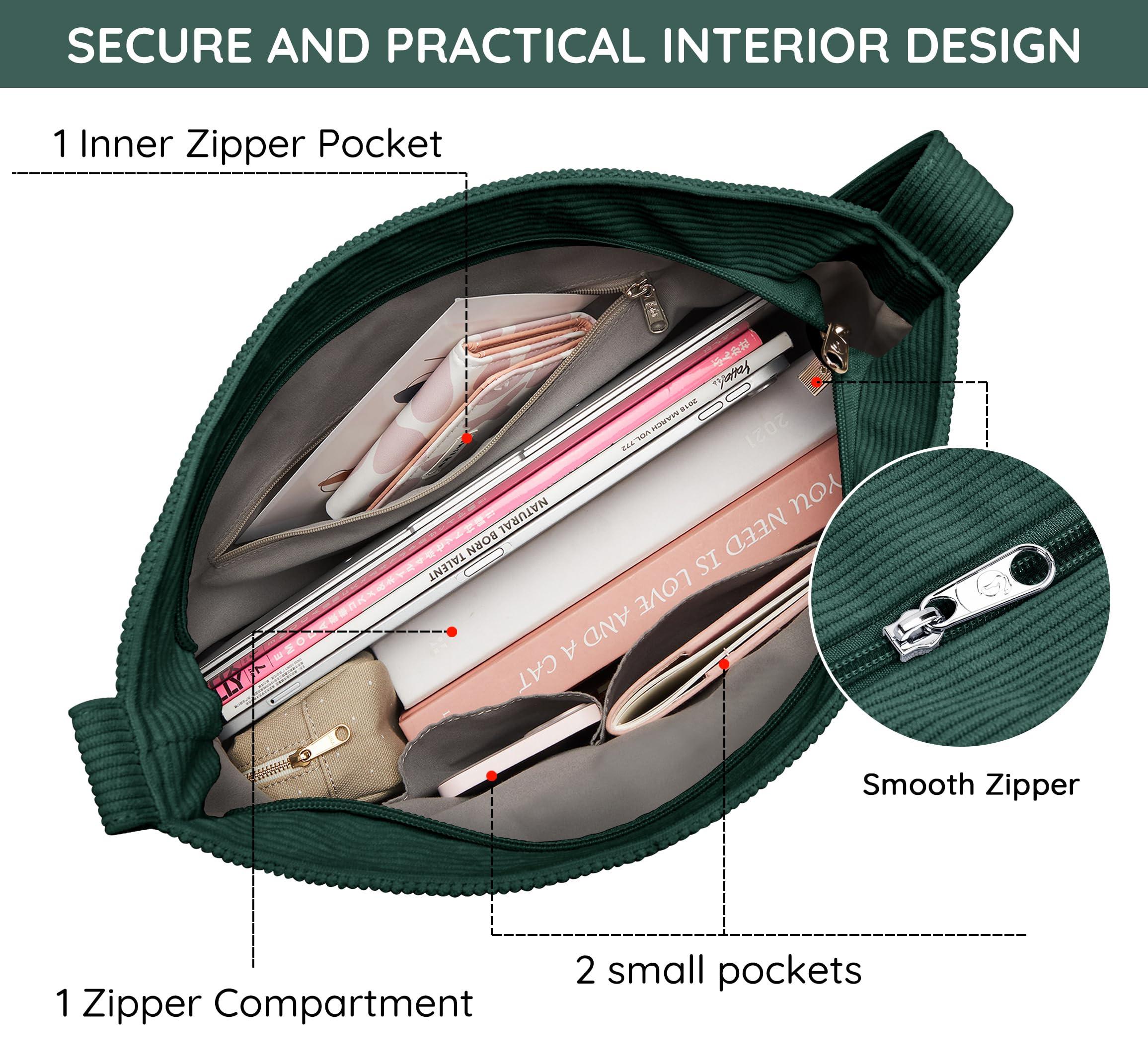 Only-bags.store Kordtasche Umhängetasche mit Reissverschluss Wasserdichter Shopper  