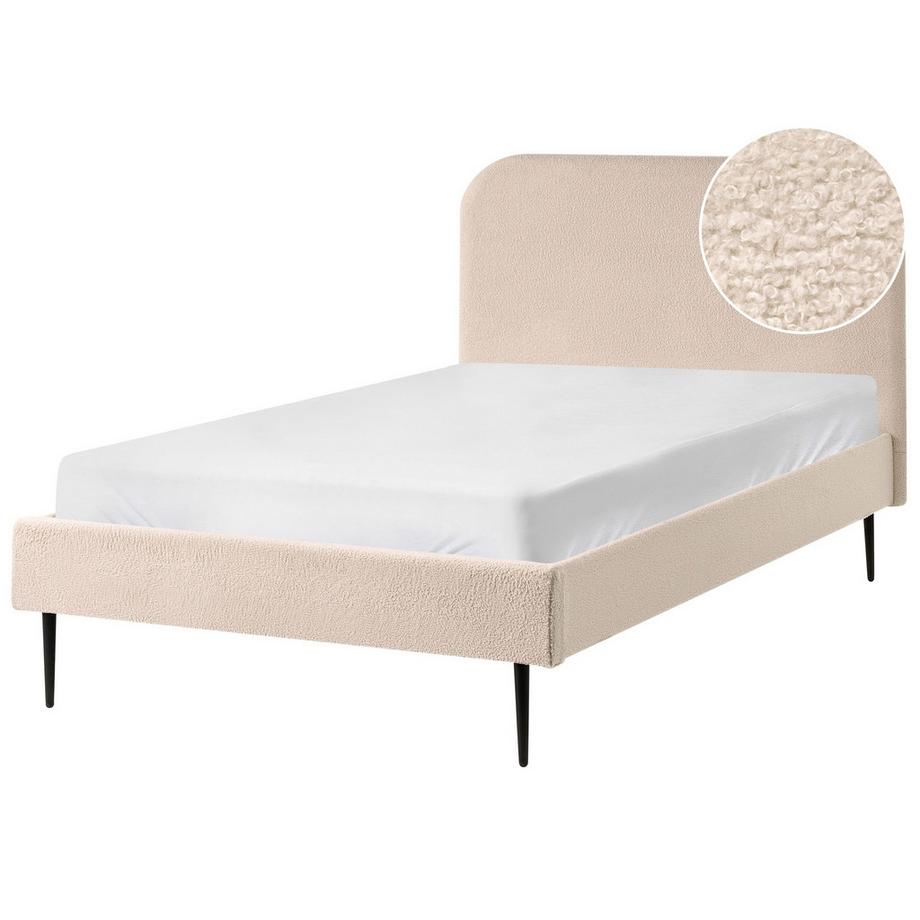 Lit avec sommier en Bouclé Scandinave FLAYAT
