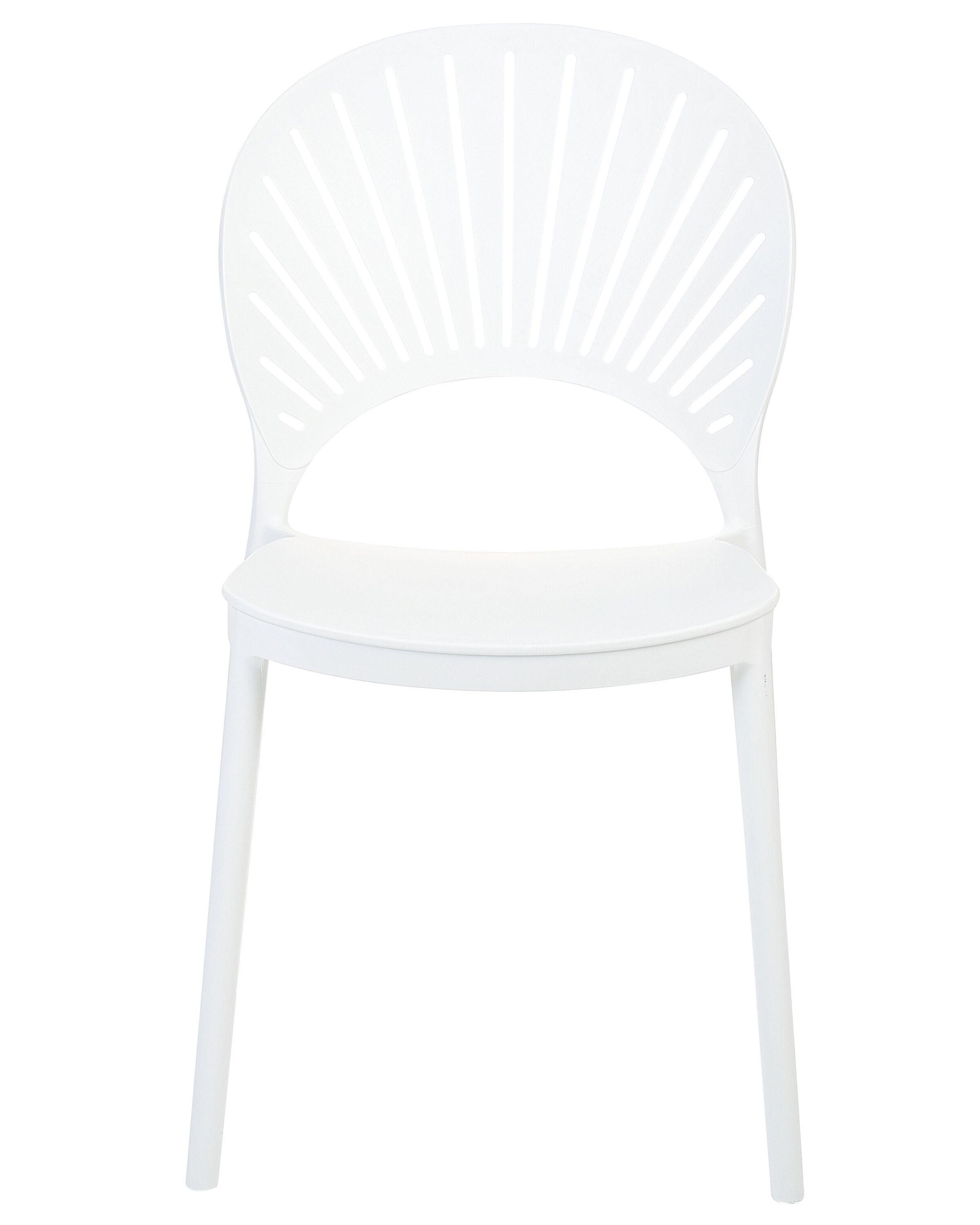 Beliani Gartenstuhl 4er Set aus Polypropylen Modern OSTIA  