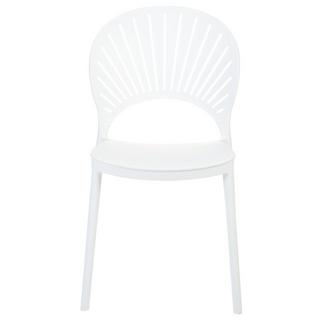 Beliani Gartenstuhl 4er Set aus Polypropylen Modern OSTIA  