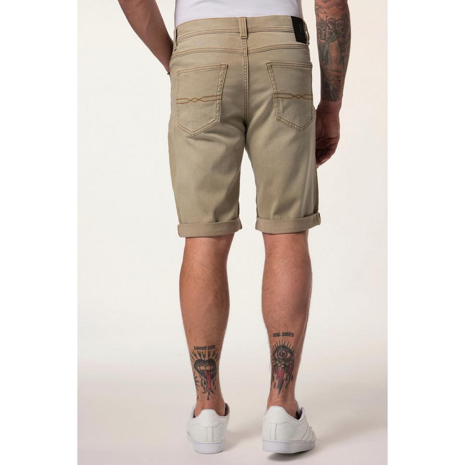 JP1880 Bermuda en jean coloré FLEXNAMIC® 5 poches Coupe Straight Fit  