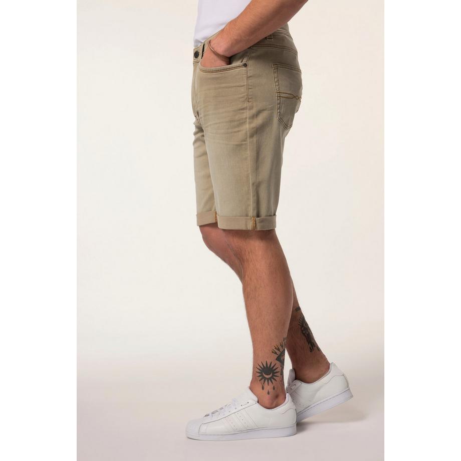 JP1880 Bermuda en jean coloré FLEXNAMIC® 5 poches Coupe Straight Fit  