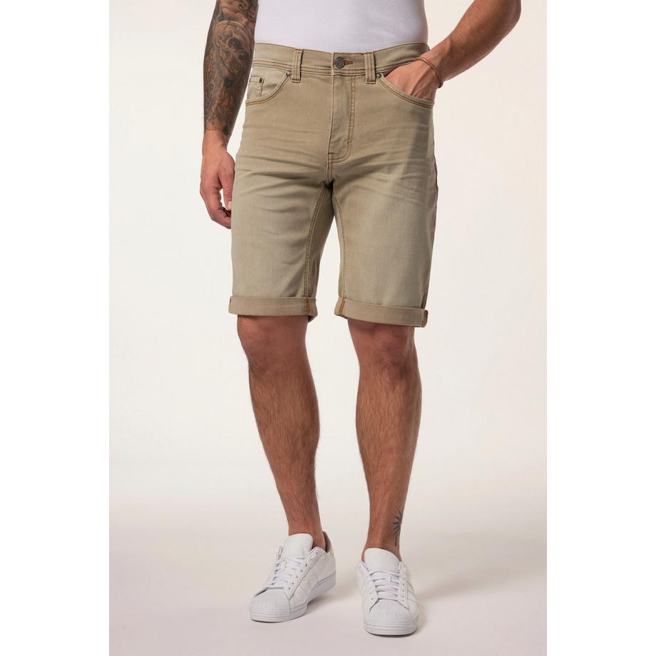 JP1880 Bermuda en jean coloré FLEXNAMIC® 5 poches Coupe Straight Fit  