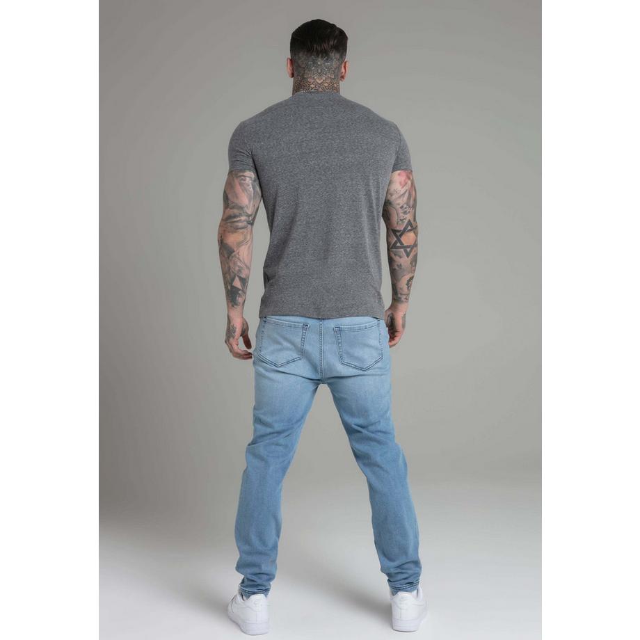 Sik Silk Marl T-Shirt Dark Grey  