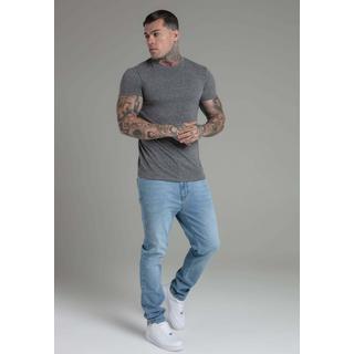 Sik Silk T-Shirt Marl Dark Grey  
