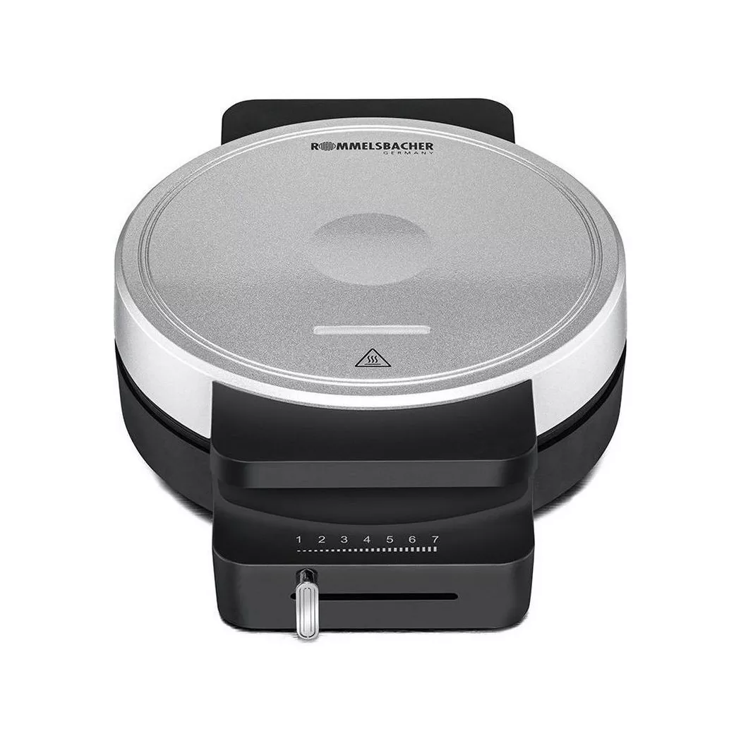 Rommelsbacher – WA 850 Waffeleisen 1 Waffel(n) W Schwarz, Silber, Schwarz