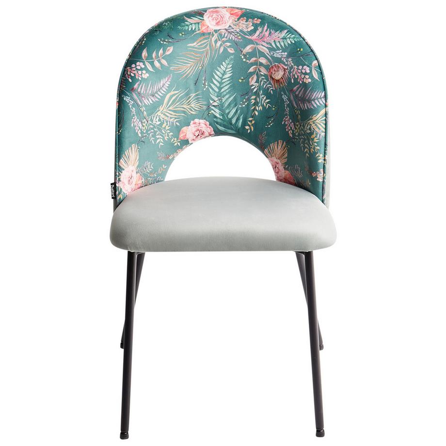 Beliani Set di 2 sedie da pranzo en Velluto Glamour COVELO  