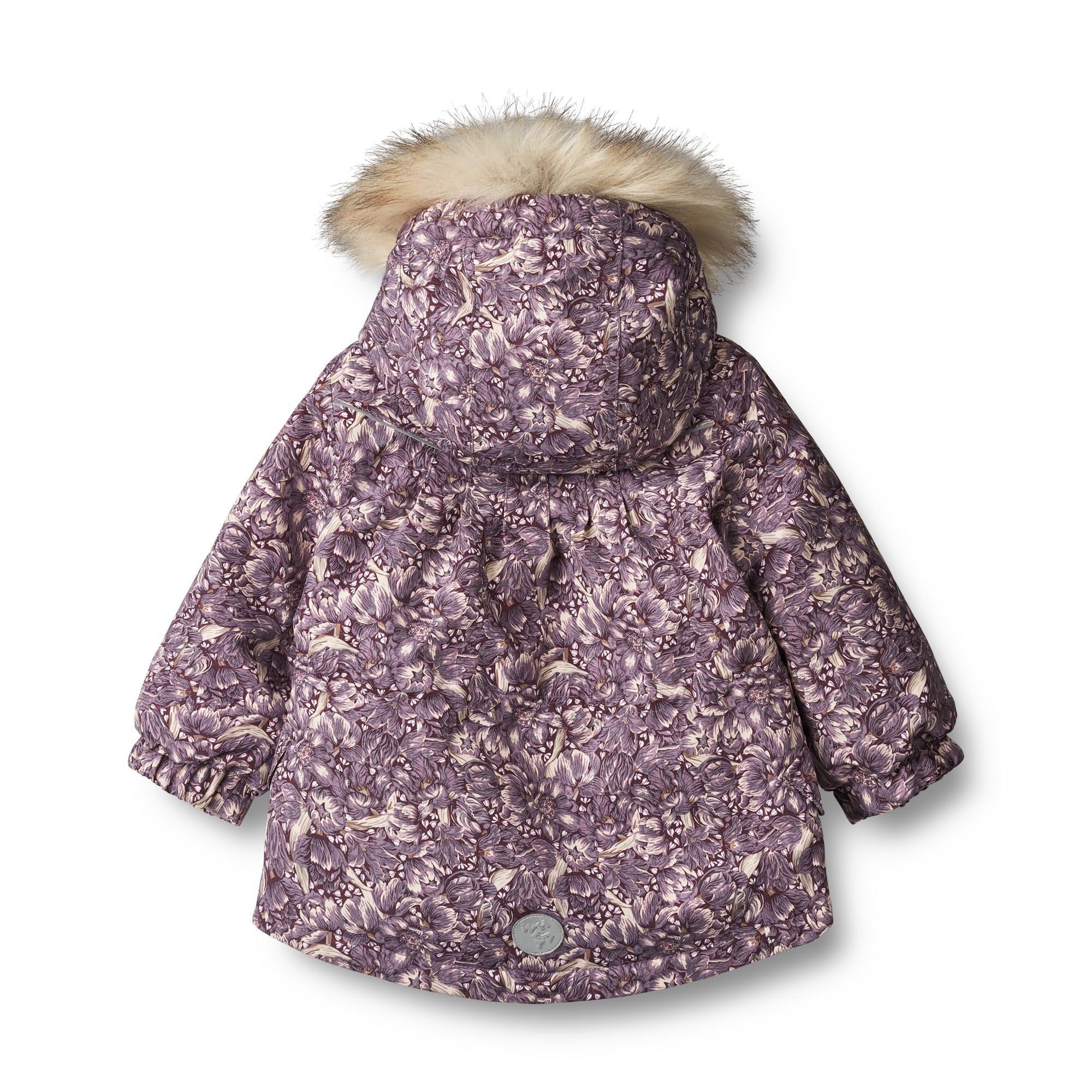 Wheat  Kleinkinder Winterjacke Mathilde purple tulips 