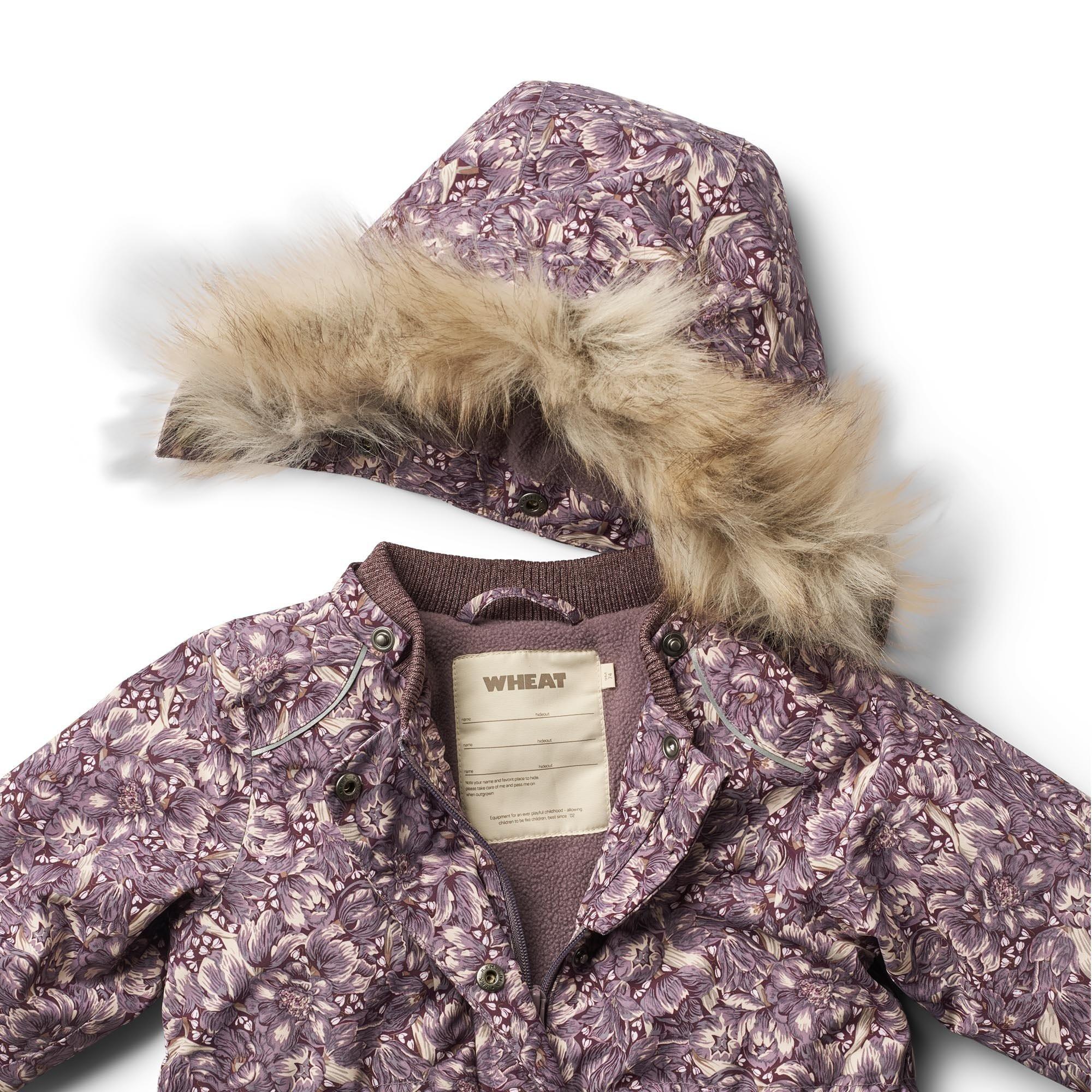 Wheat  Kleinkinder Winterjacke Mathilde purple tulips 