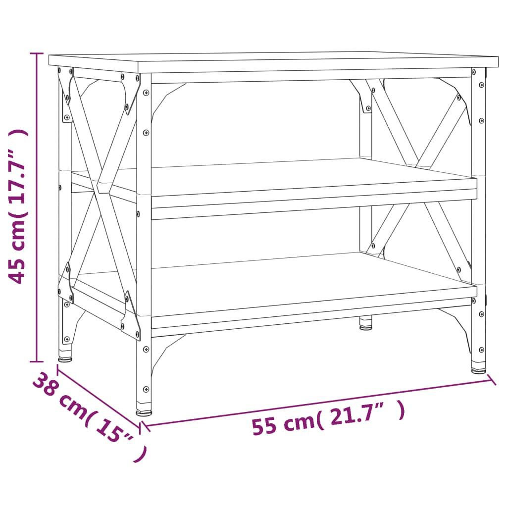 VidaXL Table d'appoint bois d'ingénierie  